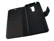Black book case leather effect with internal holder and magnetic close for Xiaomi Pocophone F1